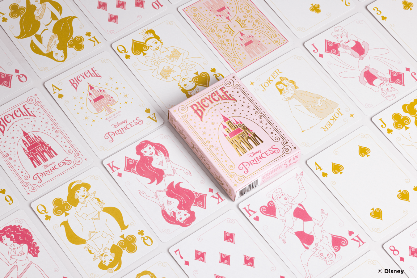 Bicycle Playing Cards - Disney Princess (Pink)