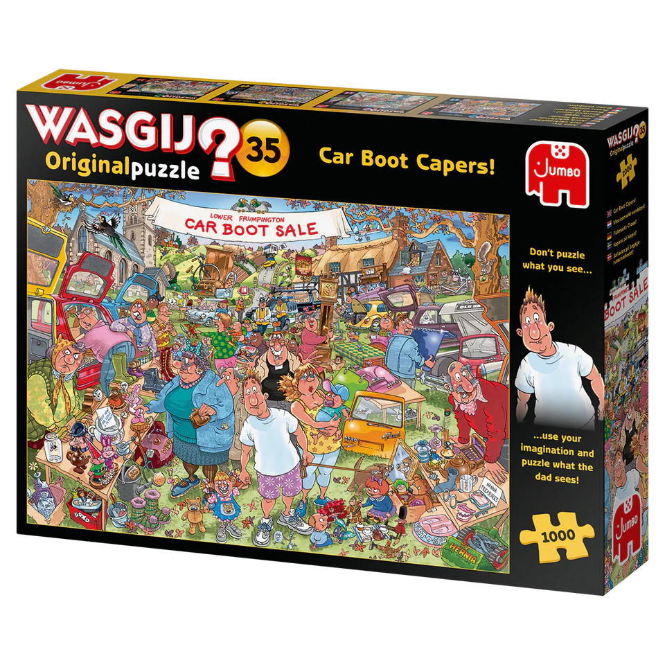 Wasgij Original puzzle box with colorful illustration and branding