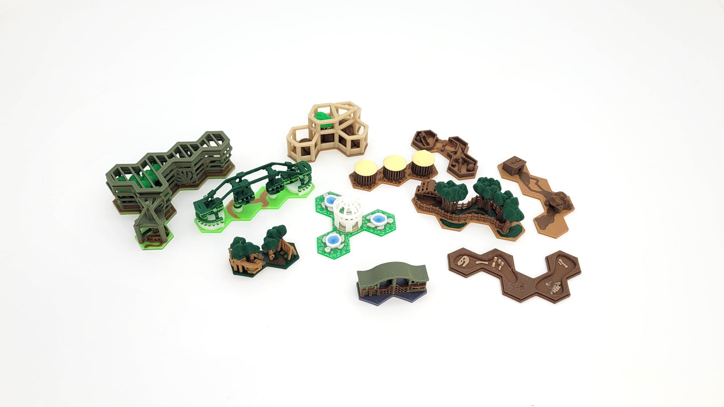 3D Tiles for Ark Nova Board Game Upgrade Full Set (END OF LIFE)