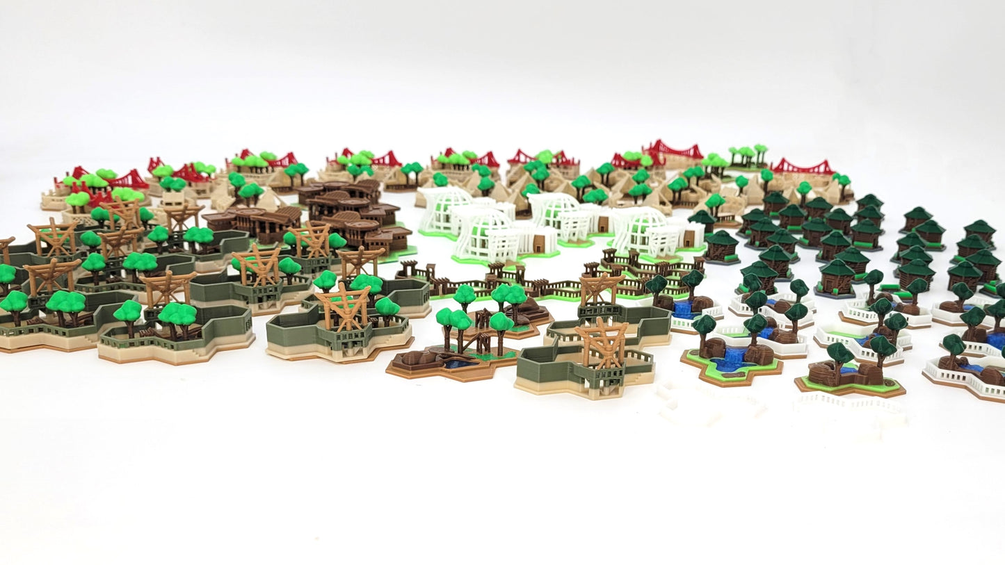 3D Tiles for Ark Nova Board Game Upgrade Full Set (END OF LIFE)