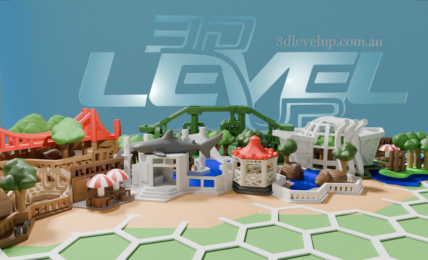 3D Tiles for Ark Nova Board Game Upgrade Full Set (END OF LIFE)