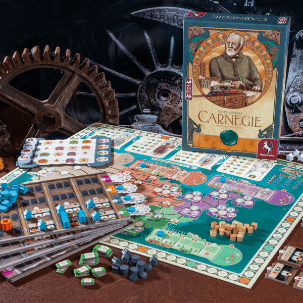 Carnegie board game components
