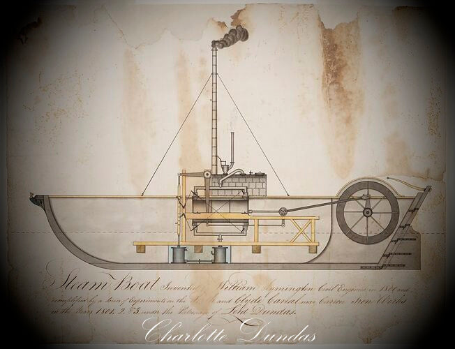 Inspired Art for Brass Birmingham upgrade with steam canal boats