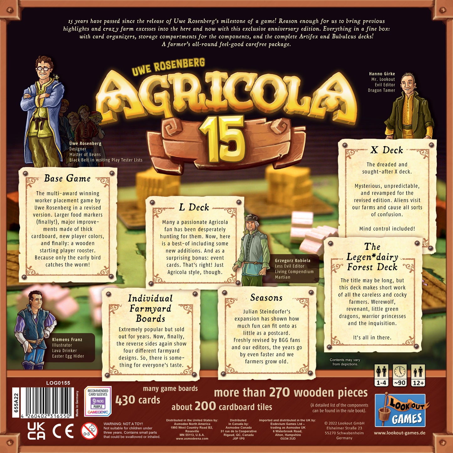 Agricola back of board game box