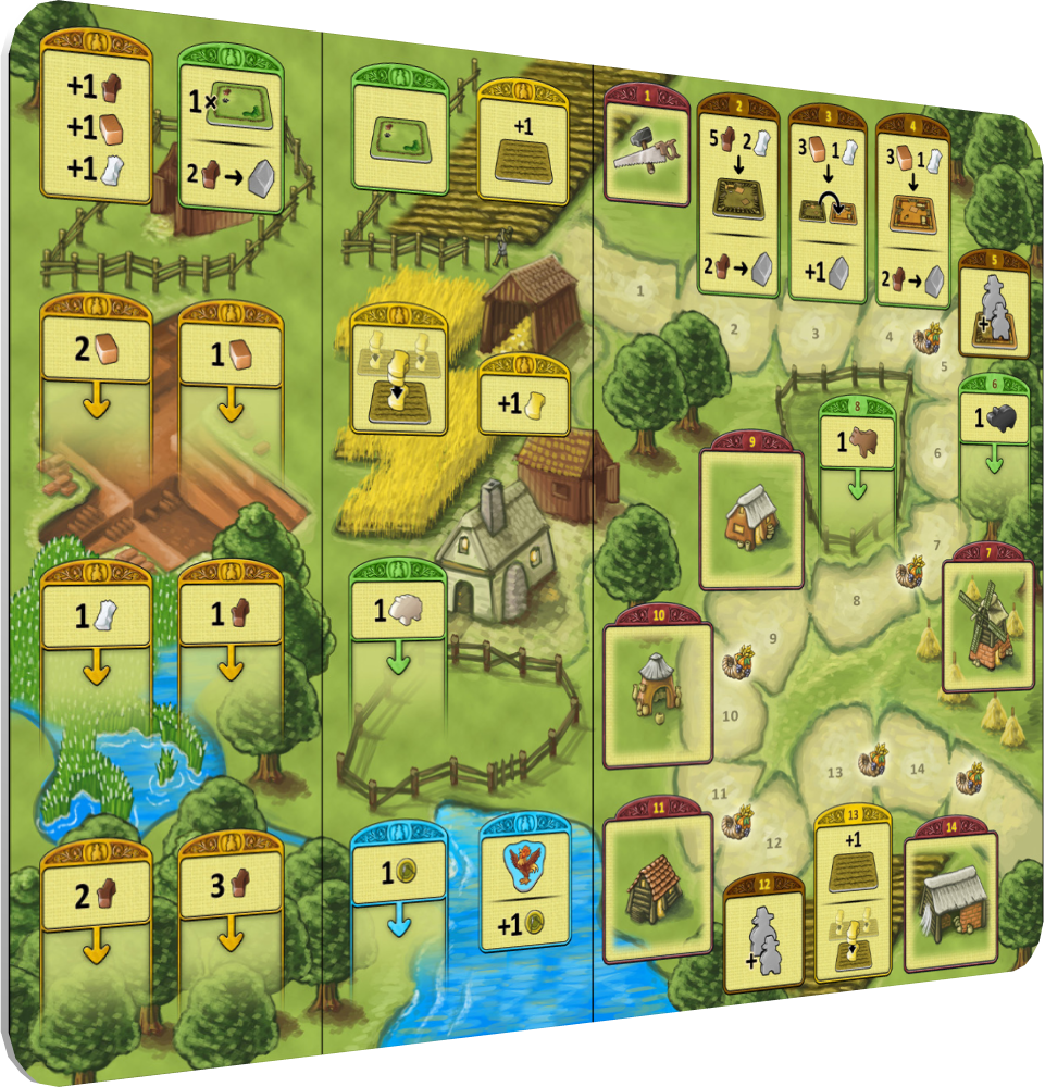 Agricola Family Edition board