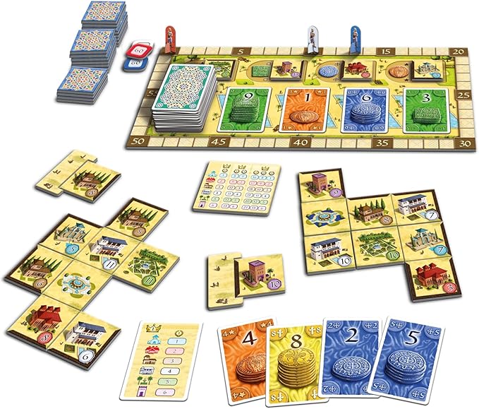 Playing Alhambra the game.