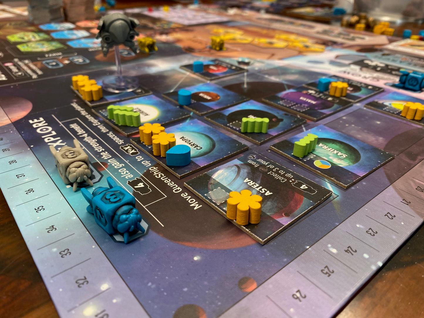 Apiary board game table top setup