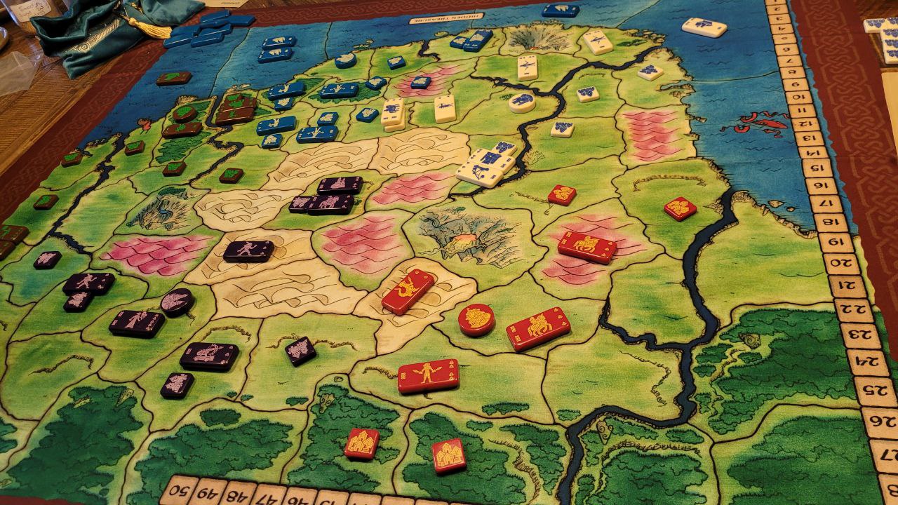 Bloodstones playing the board game