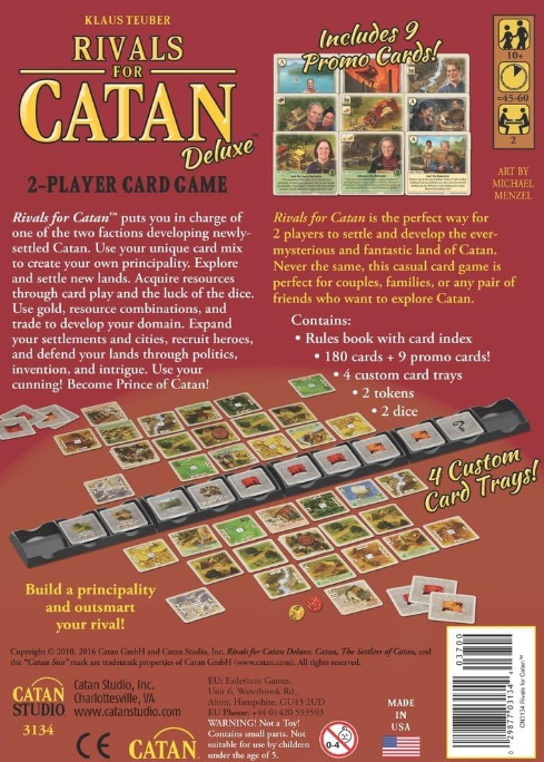 Rivals for Catan Deluxe back of box