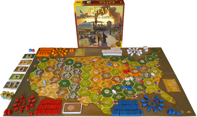 Catan Settlers of America trails to rails