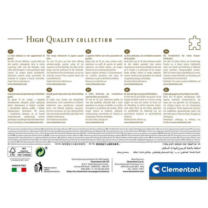 Clementoni product packaging with text and branding on a white background