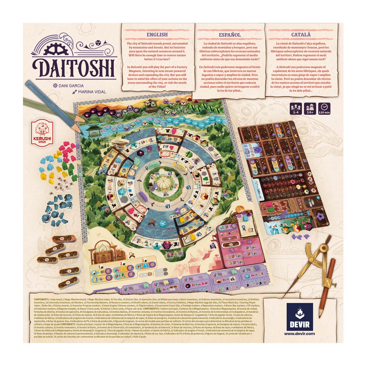 Daitoshi back of box