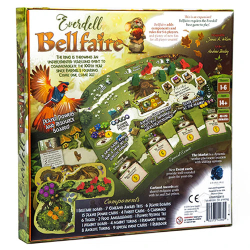 Everdell Bellfaire Back of Box