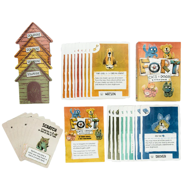 Fort cats and dogs expansion components