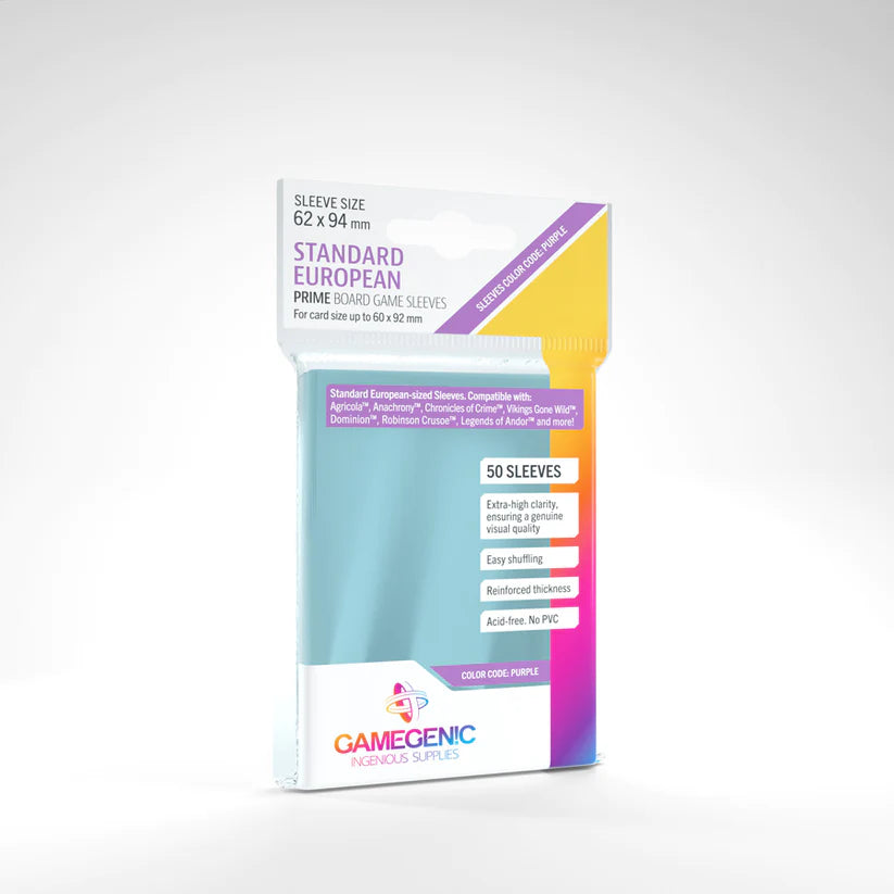 Prime Sleeves - PURPLE Standard-European 62 x 94 (50)