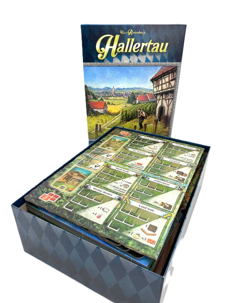 Hallertau board game organiser