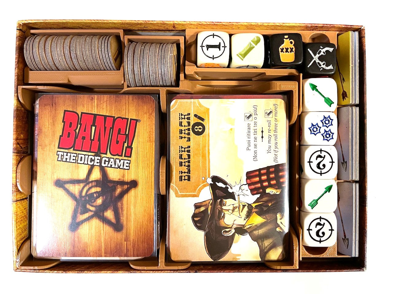 Organiser for Bang the Dice Game