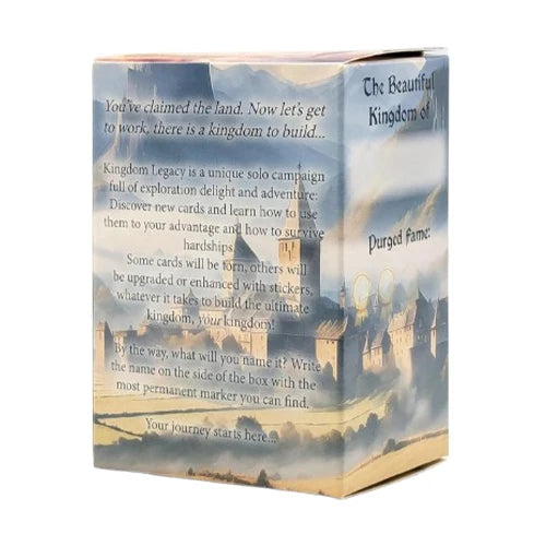 Kingdom Legacy Feudal Kingdom Base Game back of box