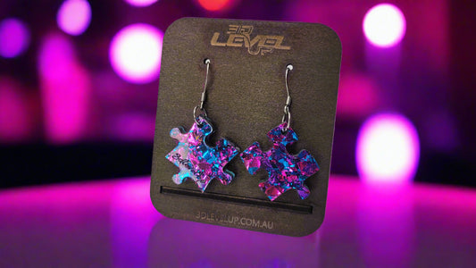 Purple Sparkle Earrings