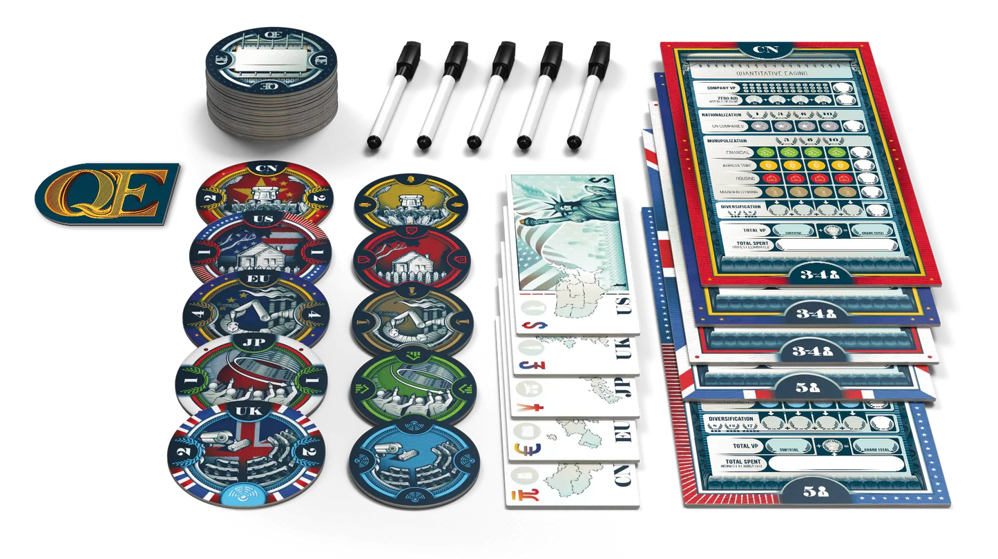 QE Board Game Components