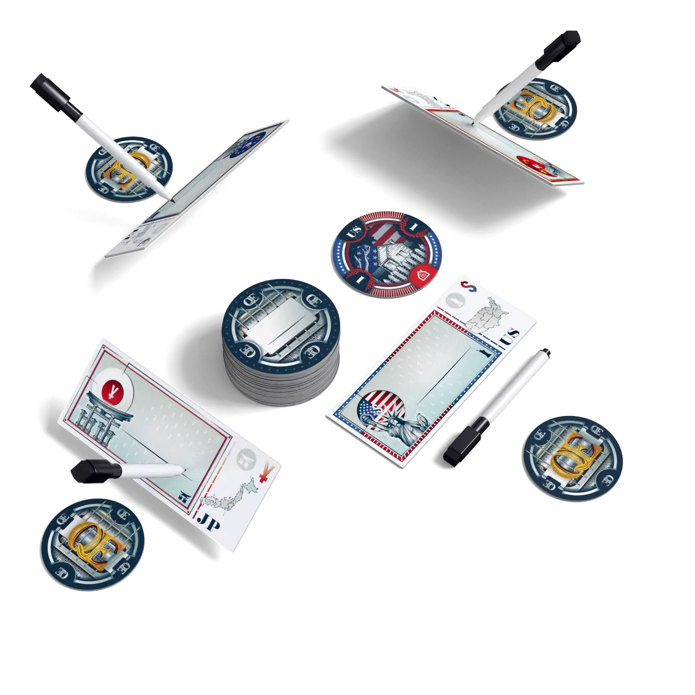 QE Board Game Components