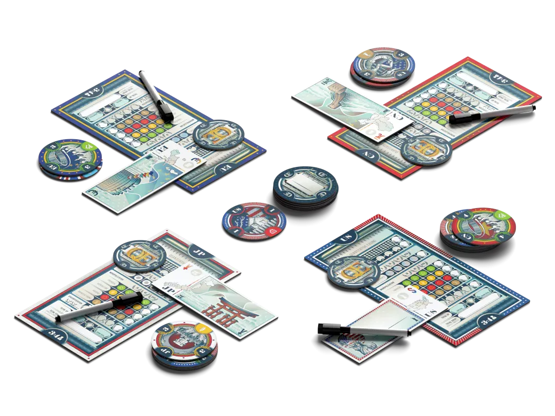 QE Board Game Components