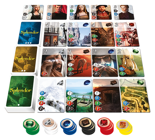 Splendor board game setup