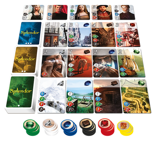 Splendor board game setup