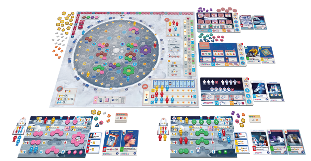 Shackleton Board Game components
