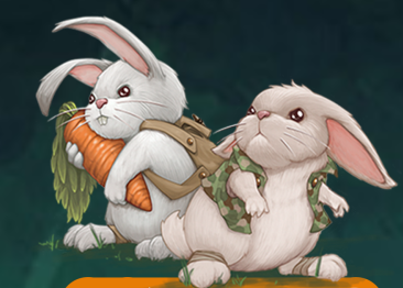 Survival of the Fattest bunnies board game