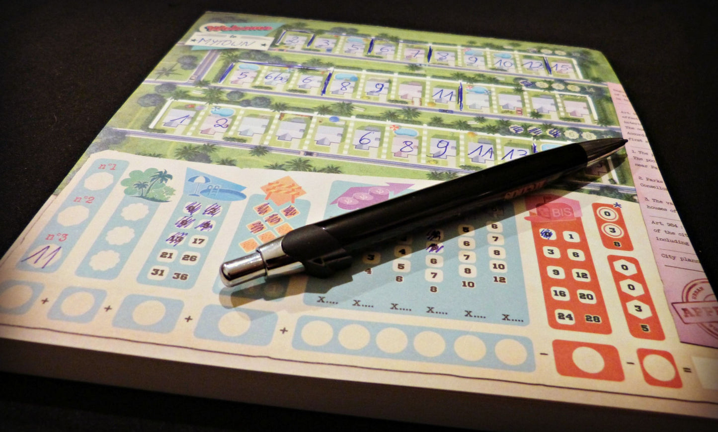 Welcome to the board game player board notepad