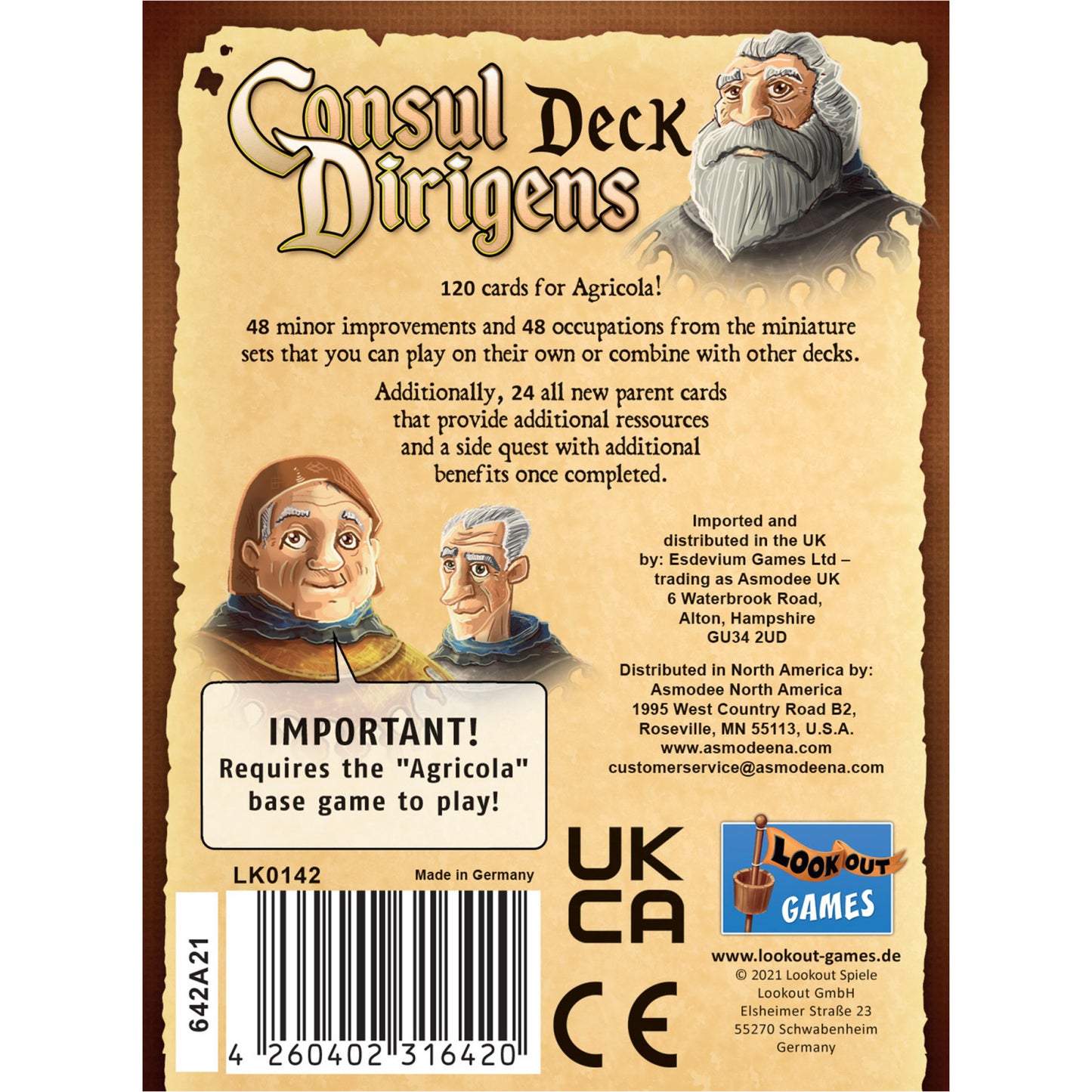 Agricola consul dirigens back of box