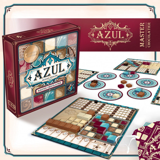Azul chocolatier board game components