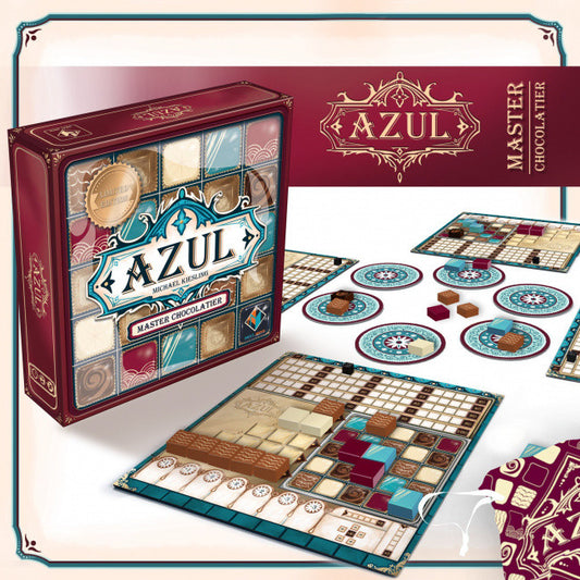 Azul chocolatier board game components