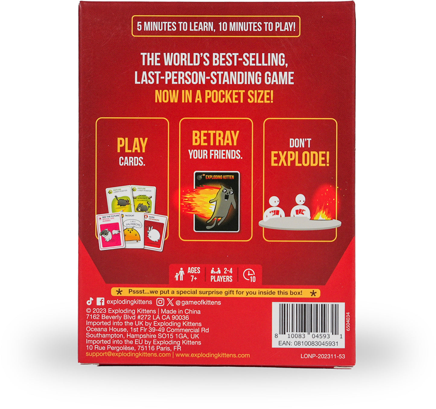 Exploding Kittens Grab and Game