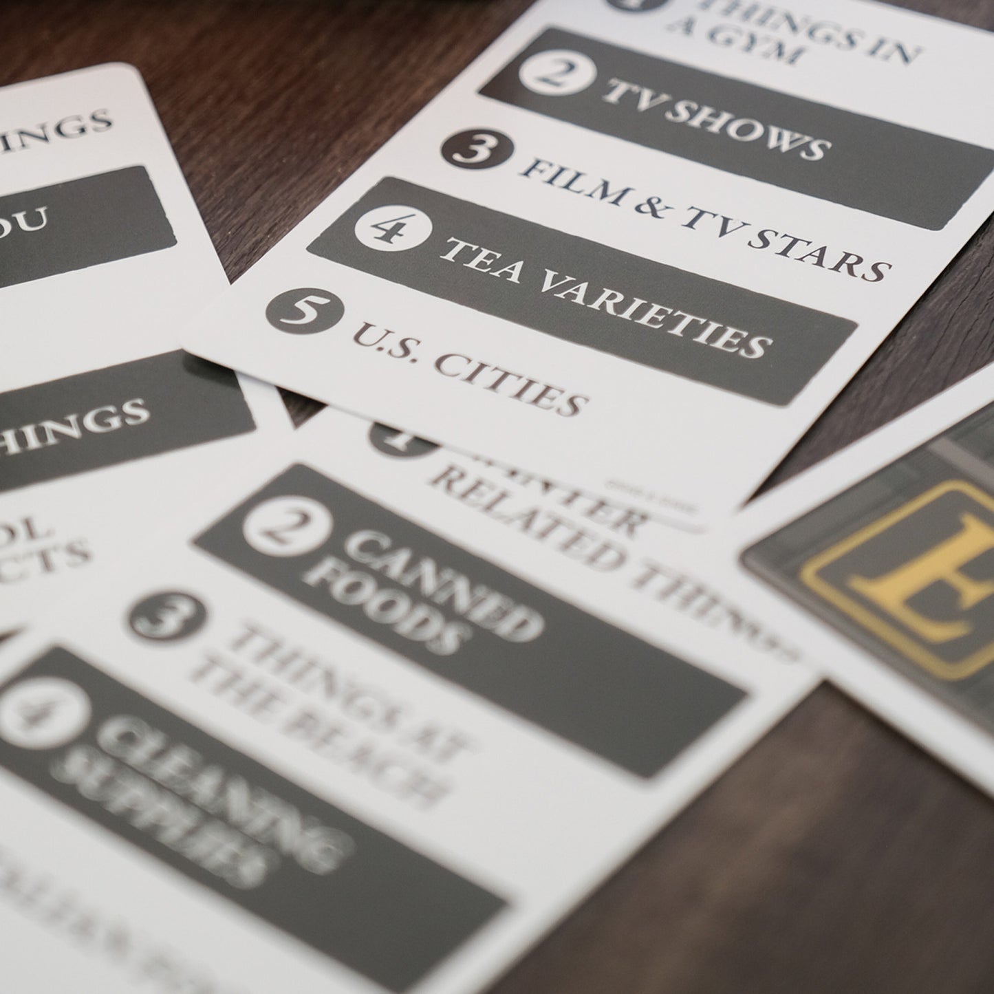 Really Loud Librarians Playing cards with text on a wooden surface