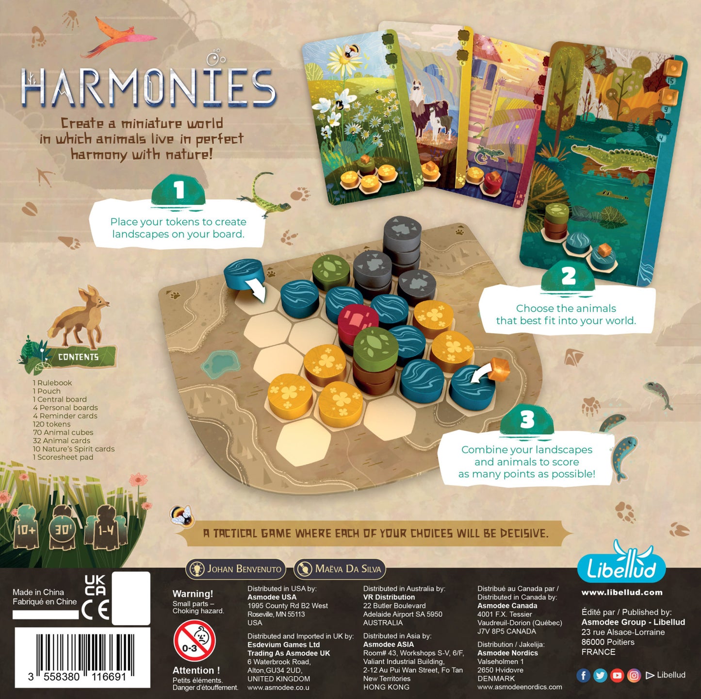 Harmonies back of box
