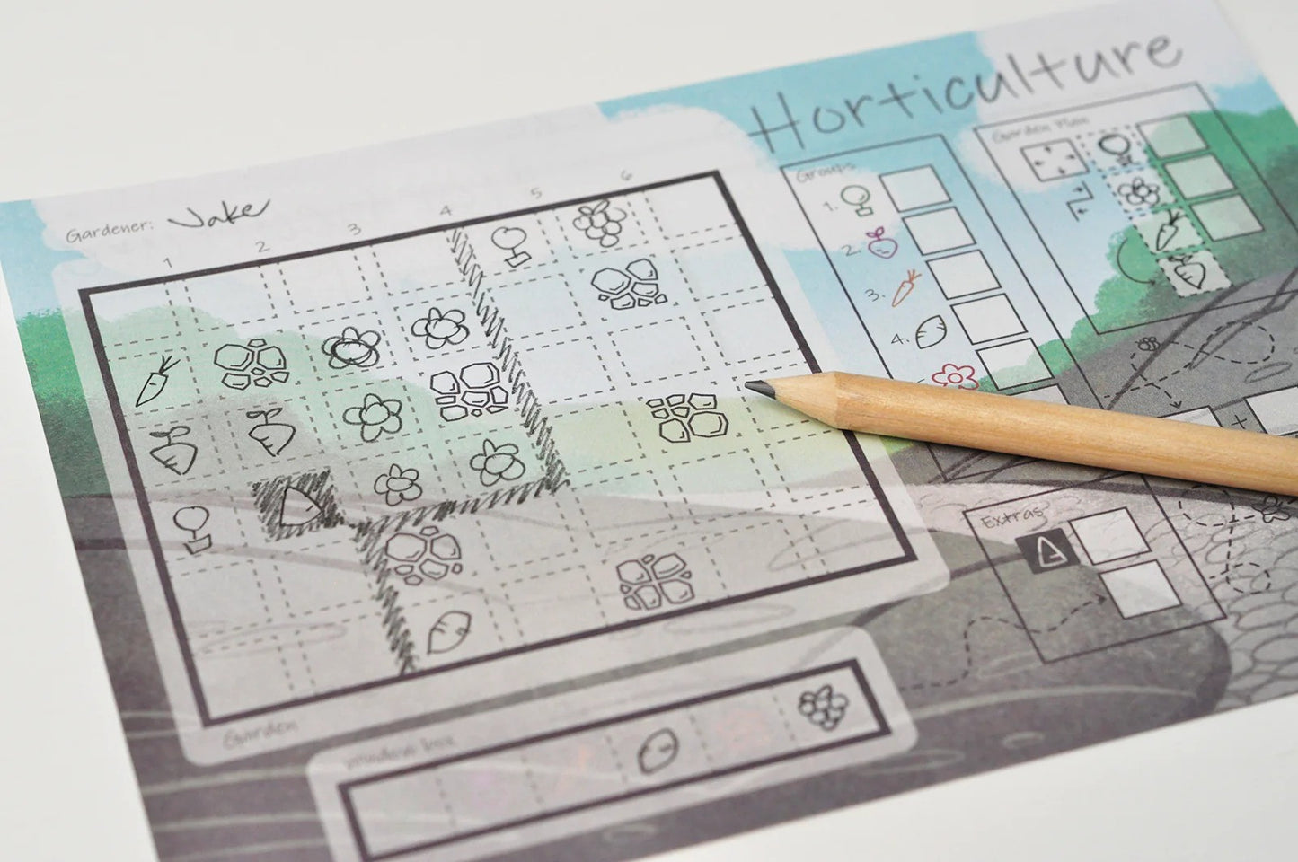 Horticulture board game box card