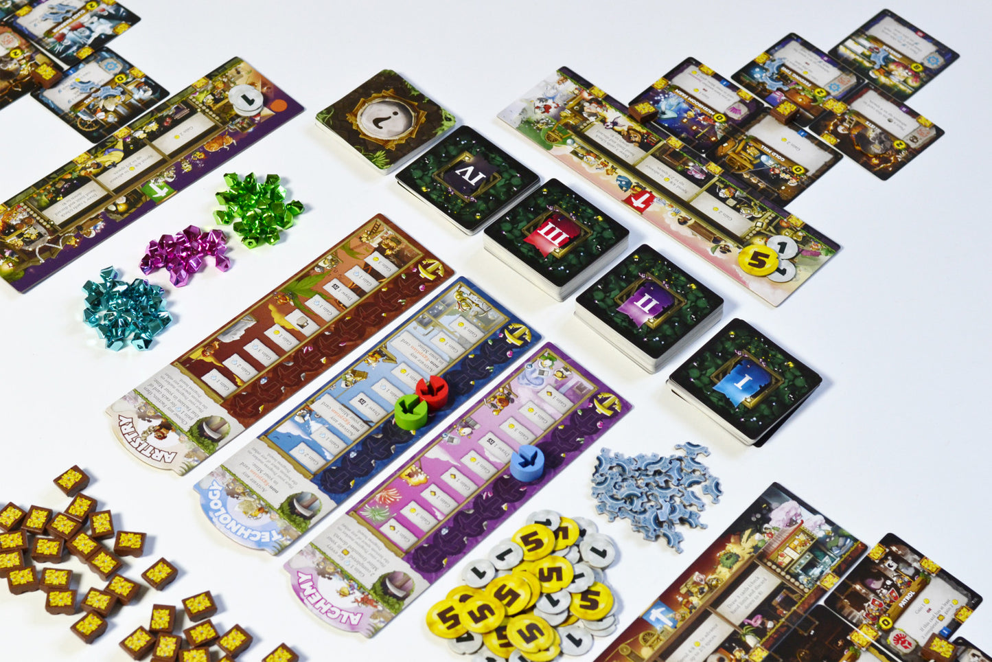 Imperial Miners board game components
