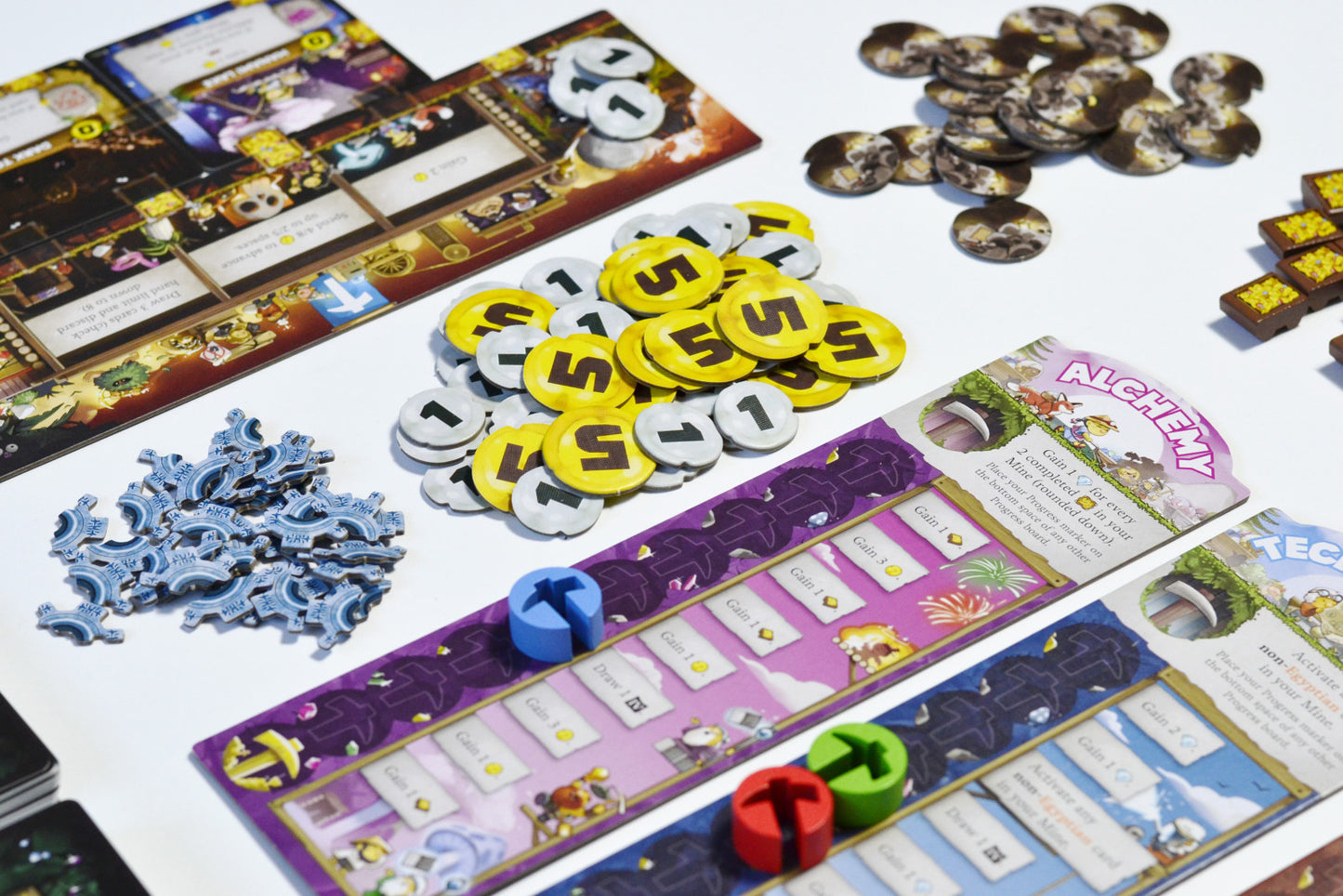 Imperial Miners board game components