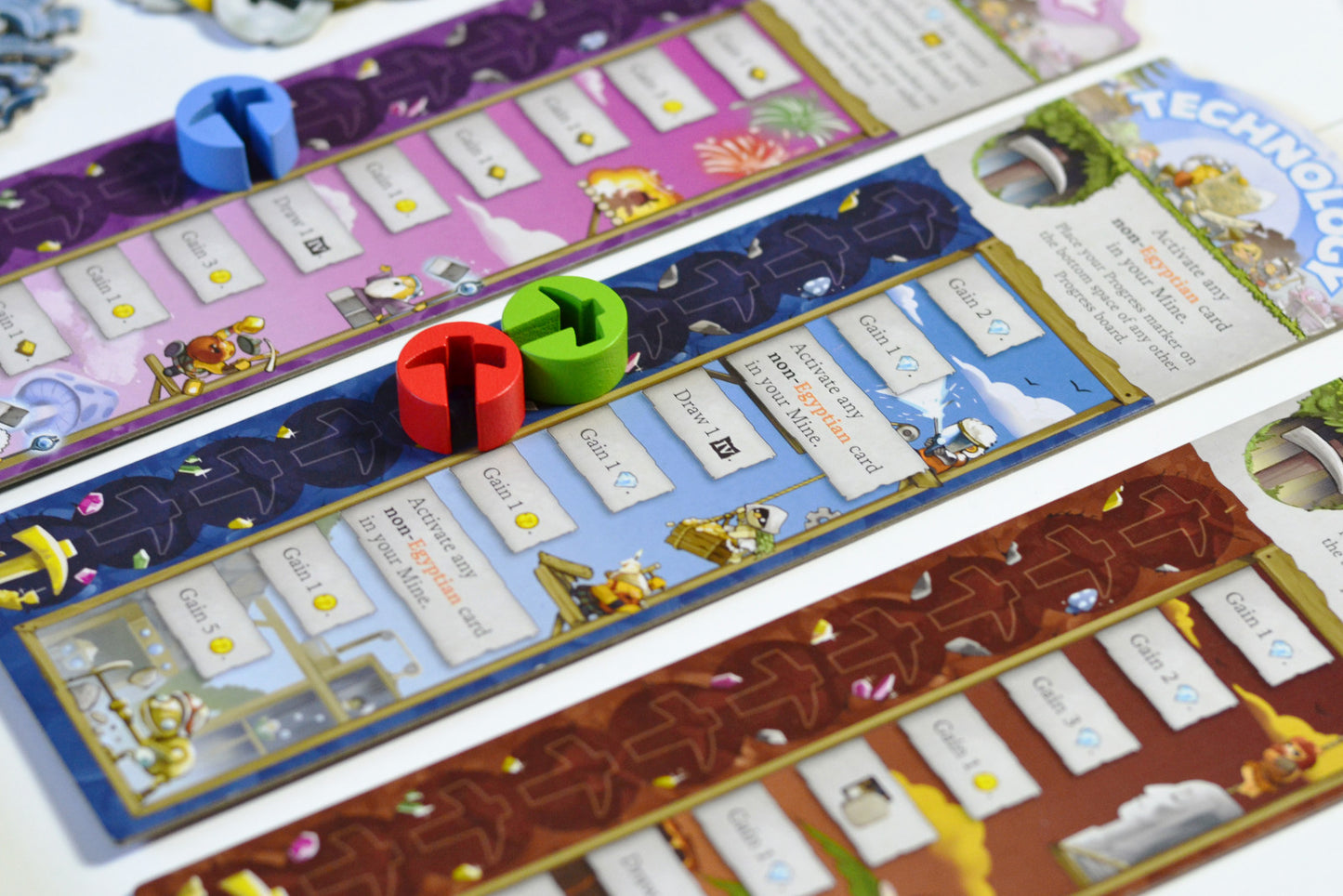 Imperial Miners board game components