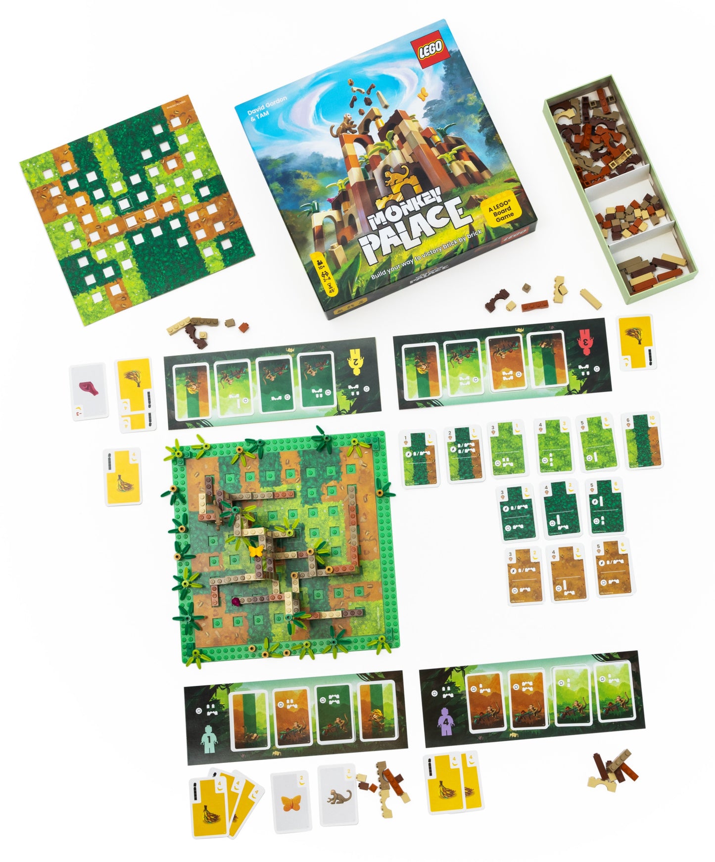 Monkey Palace Board game components