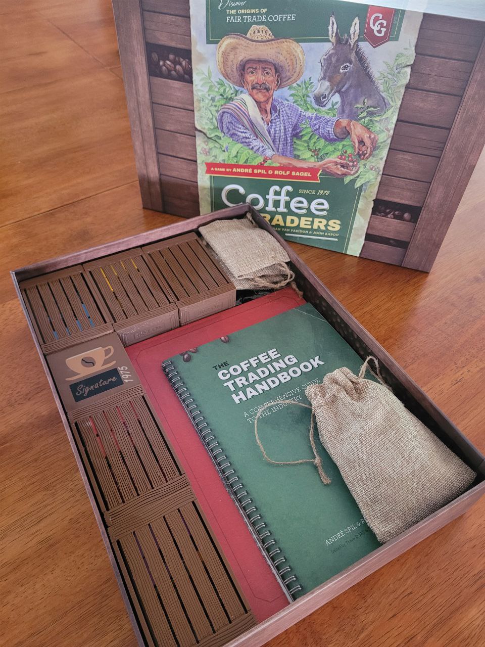 Coffee Traders board game organiser