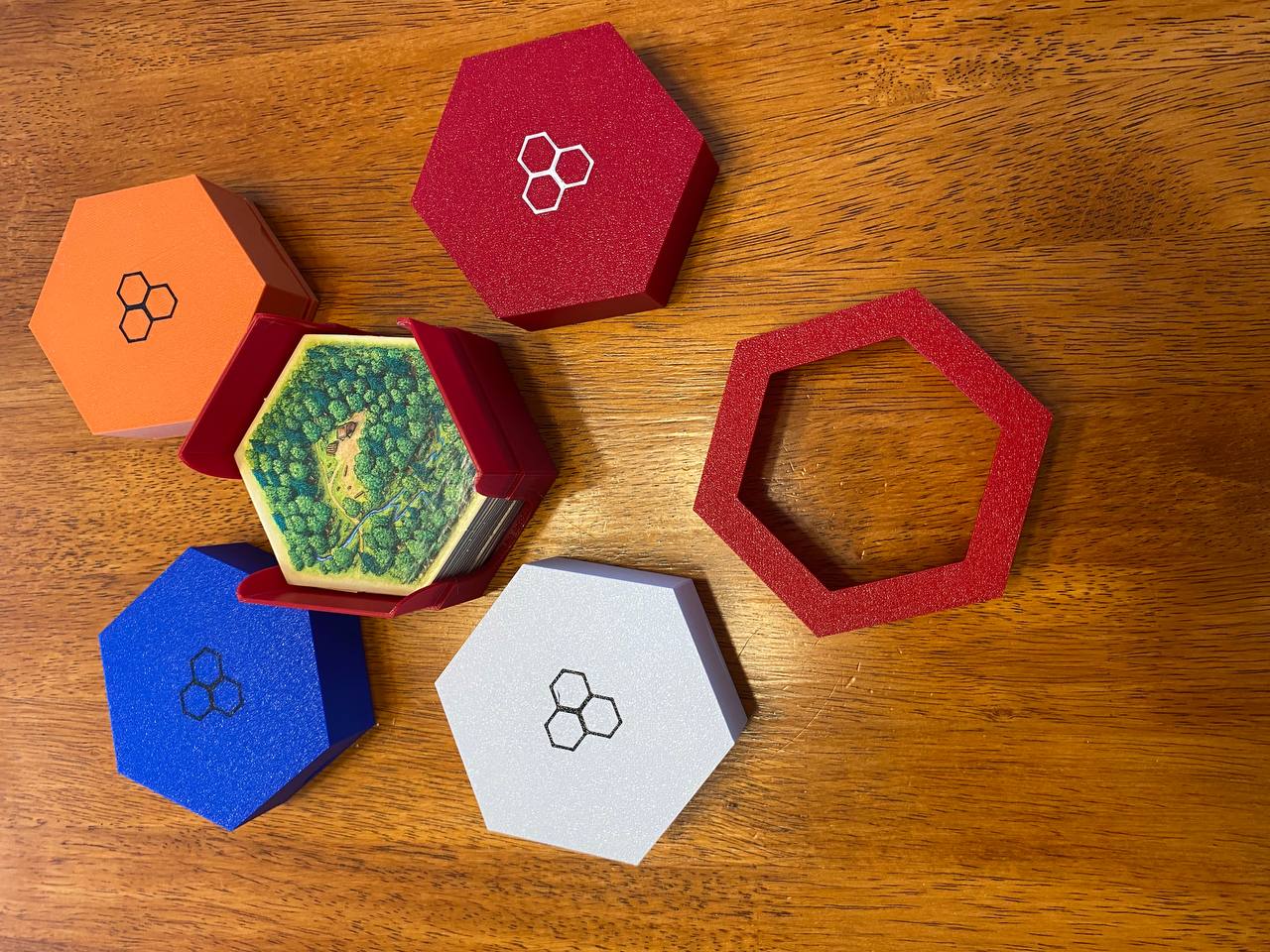 Catan Player holders and tile holder