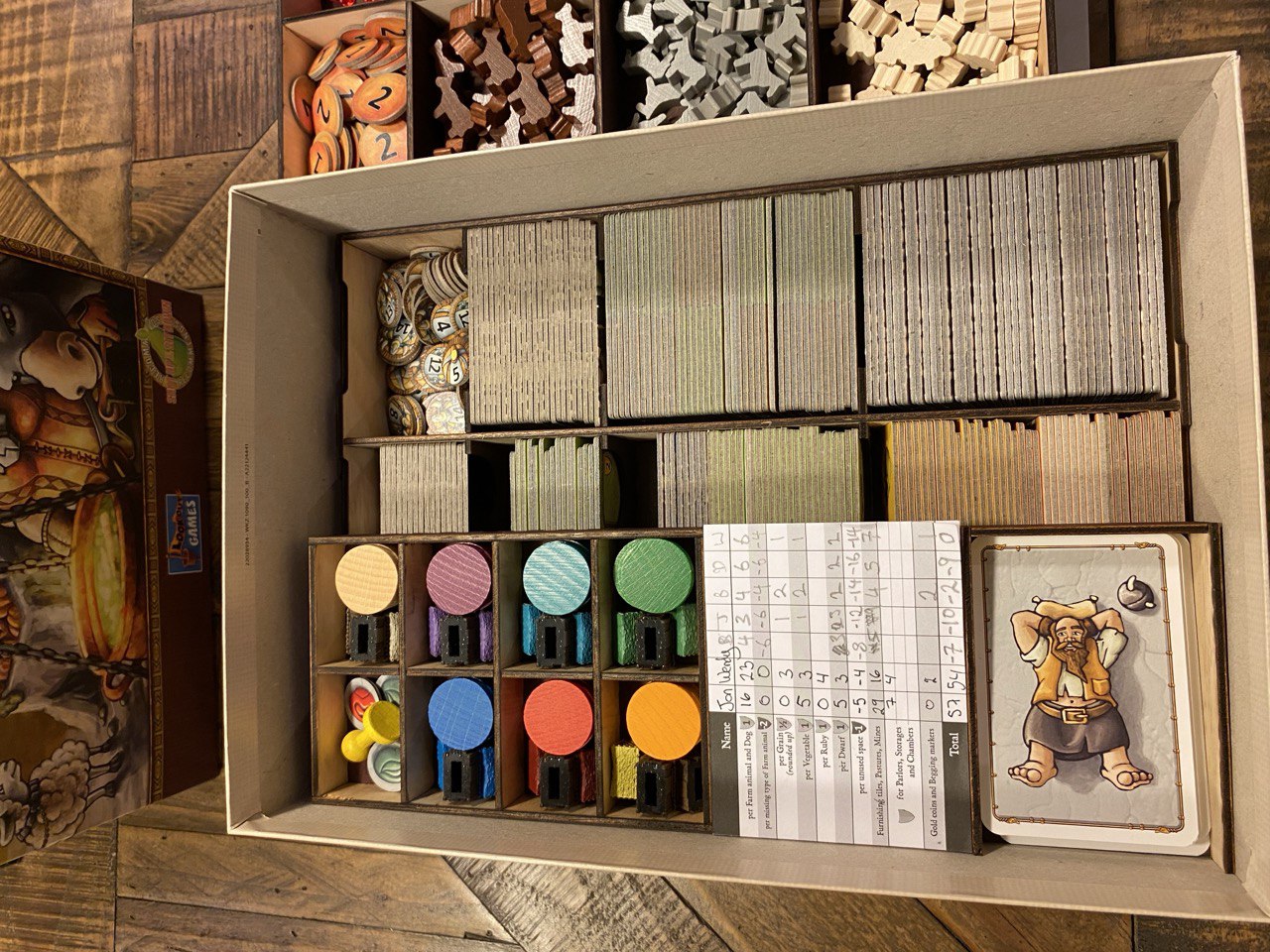 Timber Organiser for Caverna