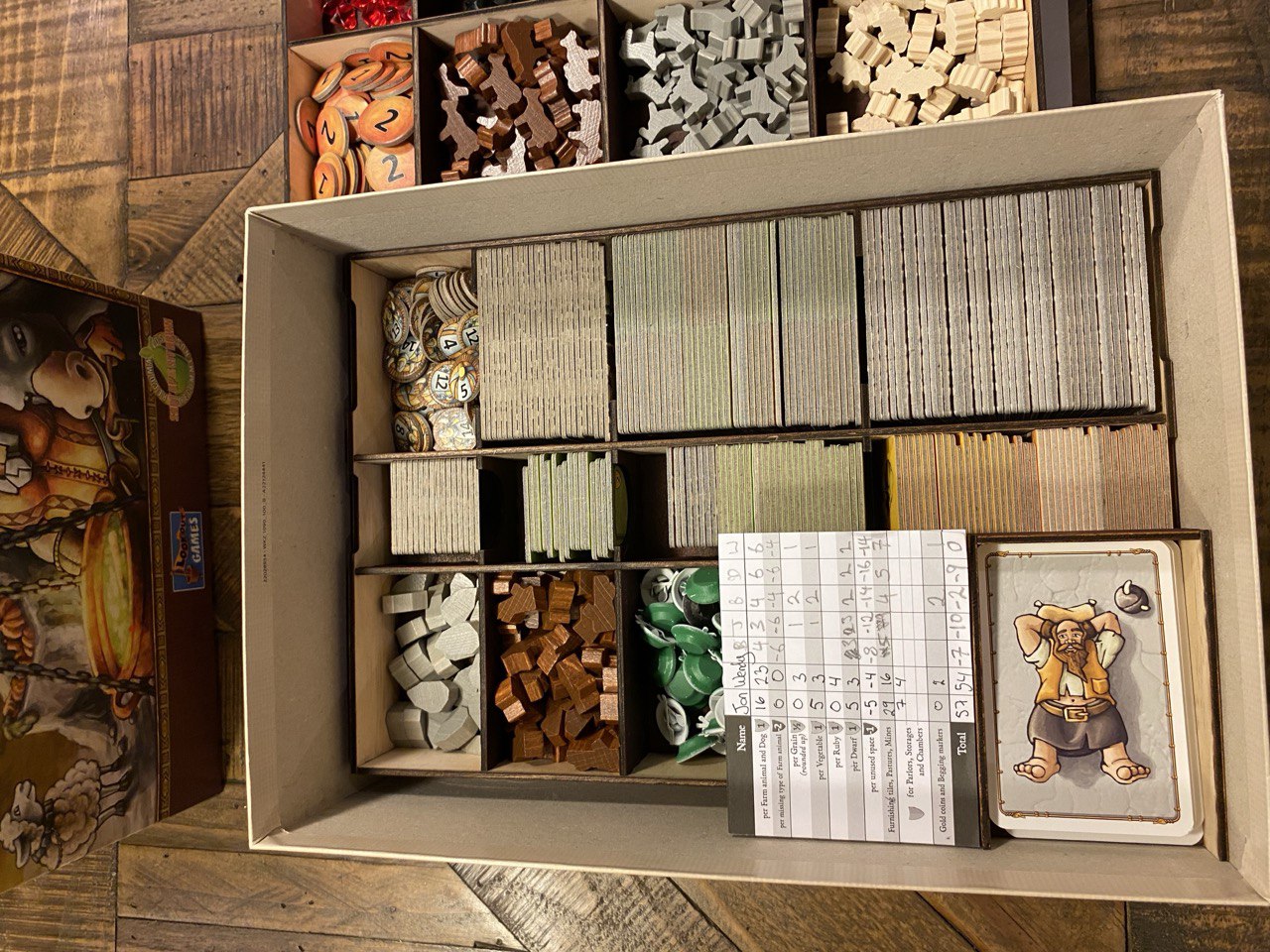 Timber Organiser for Caverna
