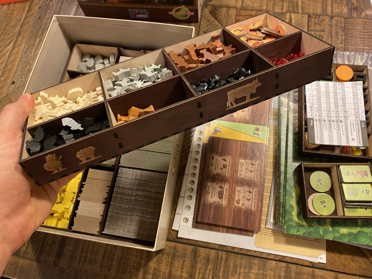 Timber Organiser for Caverna