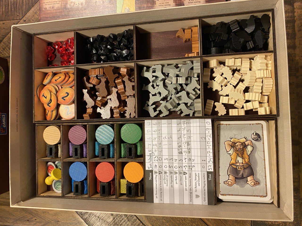 Timber Organiser for Caverna