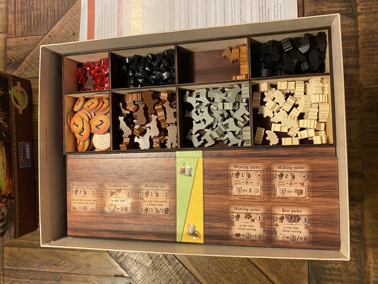 Timber Organiser for Caverna