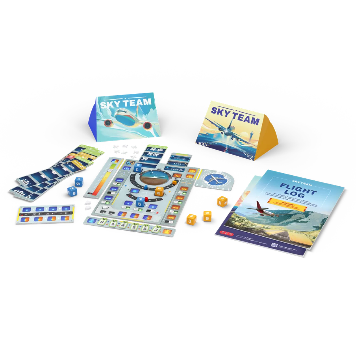 Sky Team board game components
